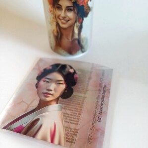 Apvelkošās etiķetes ar 30 % pārstrādātas plastmasas